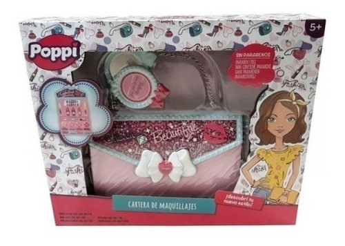 Set De Maquillaje Infantil Juguete Cartera Premium Poppi 1