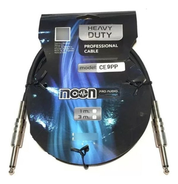 Cable De Guitarra / Bajo 9 Metros Moon Ce9pp 0