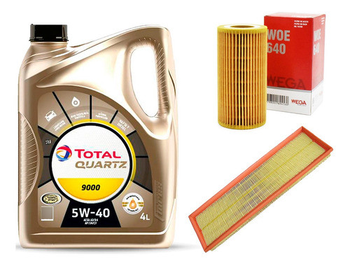 Kit Filtros Volkswagen Vento 2.5 + Aceite Total 5w40 4l 0