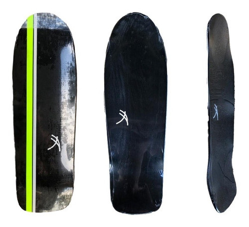 Shape Old School Reflect 10 Preto Maple - Skate Importado 1