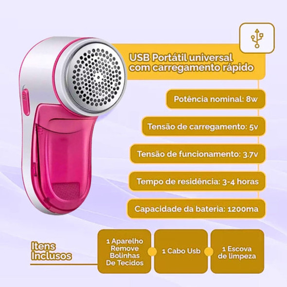 Removedor De Pelinhos De Roupas Eletrico Premium Multi-uso 1
