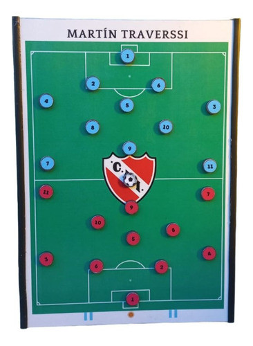 Pizarra Magnetica Doble Faz Futbol Apta Fibron Personalizada 0