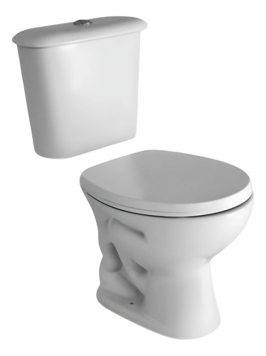 Inodoro Corto Mochila Tapa Ferrum Deposito 6 Lts Simple 0