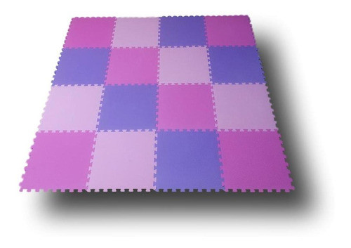 Kit 12 Tatames Tapetes Eva Infantil Para Meninas 50x50cm Com 0
