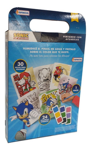 Pintando Con Acuarelas Sonic 24 Colores Tapimovil 1