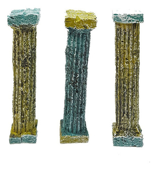 Enfeite Para Aquário - Ruina Grega + Coluna Grega 1 Enfeite Para Aquário - Ruina Grega + Coluna Grega 1