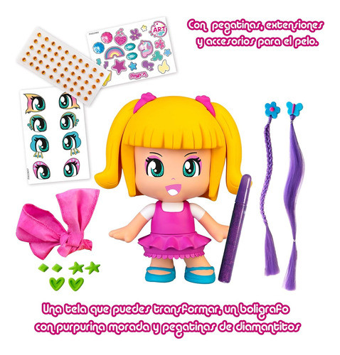 Muñeca Pinypon Pop Y Art 17 Cm Con Accesorios Lanus 1