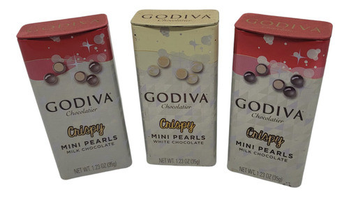 Latinhas Godiva Impecáveis Para Colecionadores 3 Peças 0