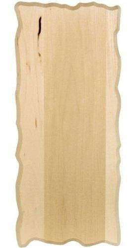 Placa Rectangular Pequeña De Tilo Hueco De Nogal, 6  X 14 0