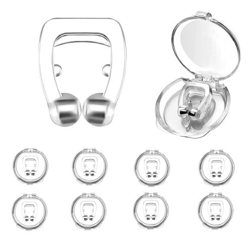 Clip Nasal Anti Ronquidos Apnea Del Sueño + Estuche 0