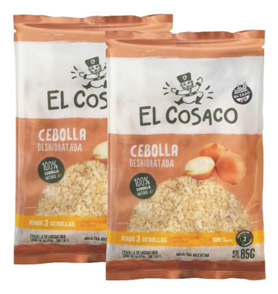 Cebollas Deshidratadas Natural Cosaco Sin Tacc 85g Pack X2 0