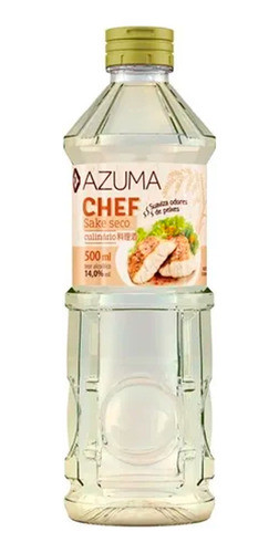 Sake Culinário Seco Chef Tozan 500ml Saquê - 3un. 1