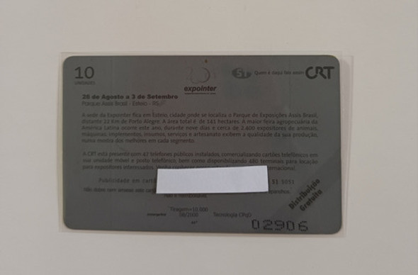 Cartão Telefônico Mídia De Tiragem 10.000. Pasta 37. 49 De55 1