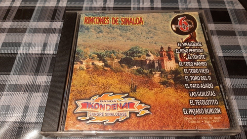 Rincones De Sinaloa - Banda Kondena - México - Original Cd 0