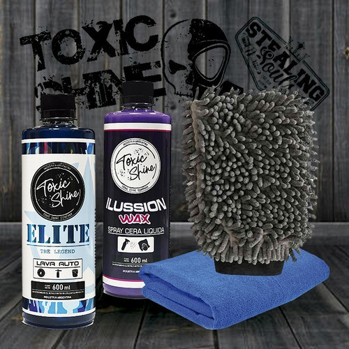 Toxic Shine | Kit Combo Lavado | Básico #18 | Shampoo + Cera 1