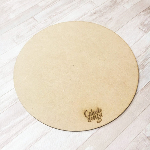 Lote 10 Discos Mdf De 3 Mm De Espesor Y 30 Cm De Diámetro 0