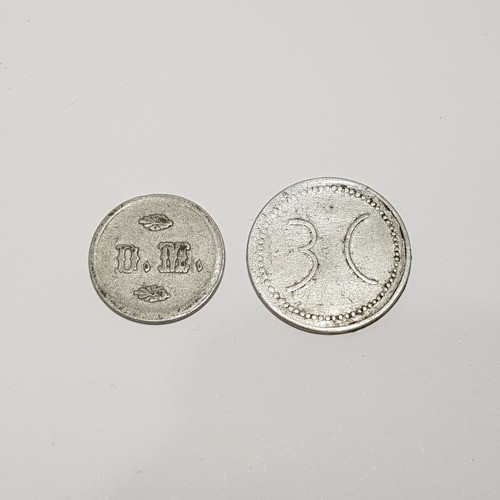 Antiguas Fichas Token Dm 3c Valor 1 Lote X 2 Mag 61270 1