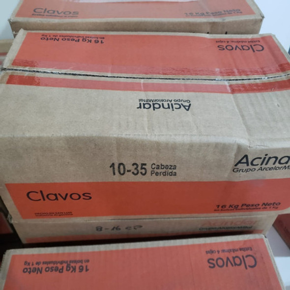 Clavos Acindar Cabeza Chata 10/35 X 16 Kg 1