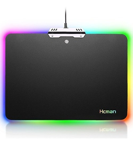 Led Mousepad Alfombrilla De Ratón De Juego - Hcman Cómodo Rg 0