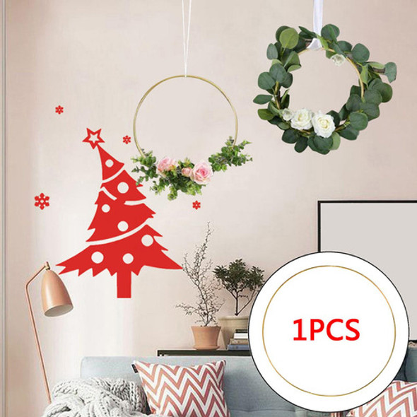 3 Elegantes Argolas Florais De Metal Dourado Para Artesanato 1