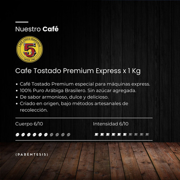 Combo Café En Grano Tostado 5 Hispanos 2kg Expresso 1 Combo Café En Grano Tostado 5 Hispanos 2kg Expresso 1