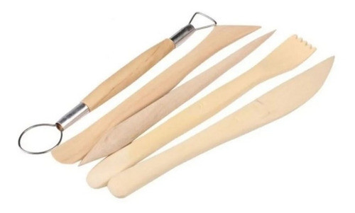 Esteca 5 Pçs Argila Escultura Cerâmica Modelagem Clay 1