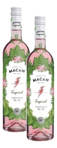 Kit 2 Vinho Macaw Frisante Tropical Rose Casa Perini 750ml 0