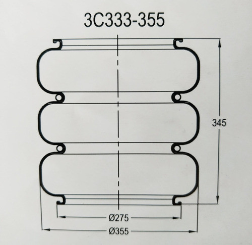 Fuelle Càmara Suspensiòn Neumàtica 3c 333 355 1