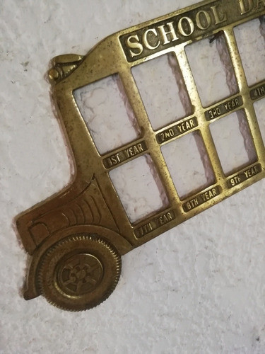 Antiguo Ómnibus De Bronce School Days 1