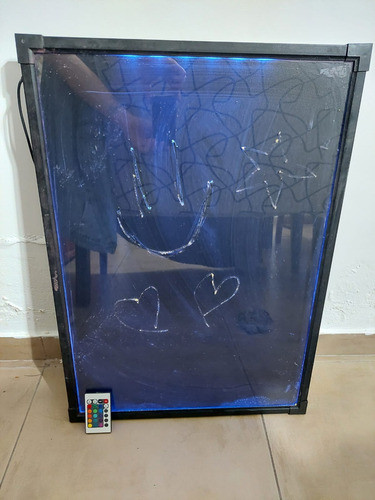 Pizarra Led Cartel Luminoso Con Secuenciador 50x70 Cm. 1