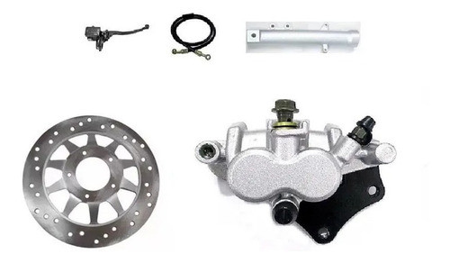 Kit Freio Diant. Cg 125 Ate 99 Canela Disco Pinça 2 Pistão 0