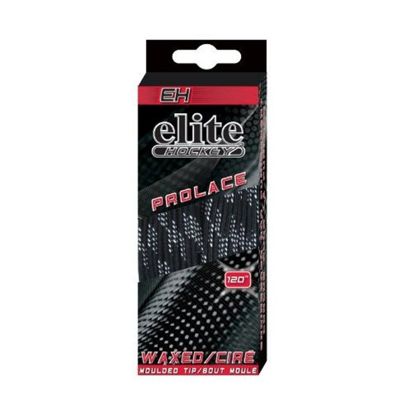 Elite Hockey Prolace Waxed Hockey Skate Laces 130  Negro 0