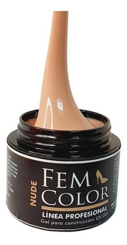 Gel Uv Led Fem Color Nude 30grs Construccion Uñas Lfme 0