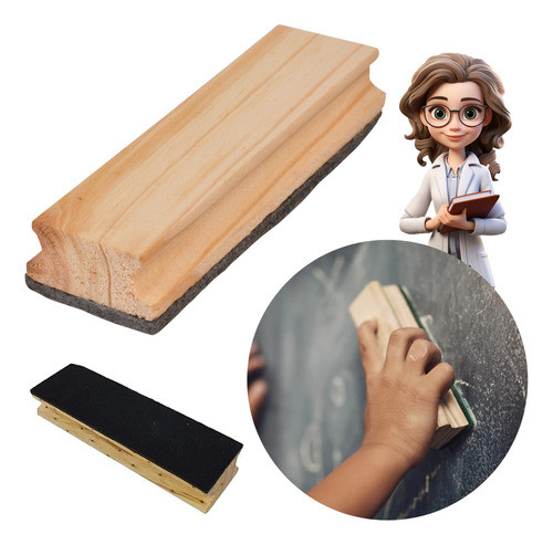 Kit Com 12 Apagadores Multiuso Para Quadro Negro E Branco 1