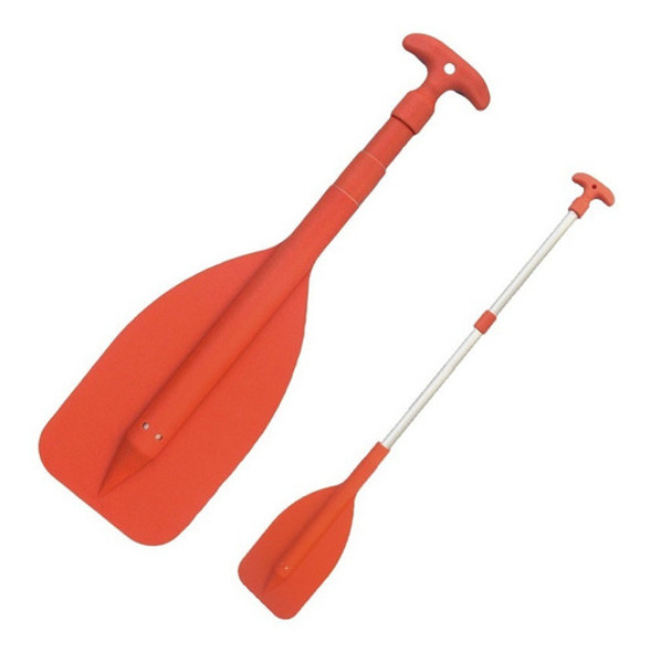 Pala De Aluminio Flotante Telescopica Para Bote Kayak 0