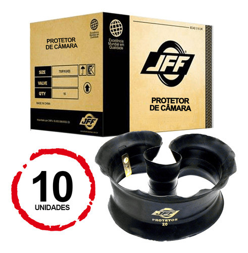 Caixa 10 Protetores 650-16 70-16 750-16 173mm Jff Protetores 1