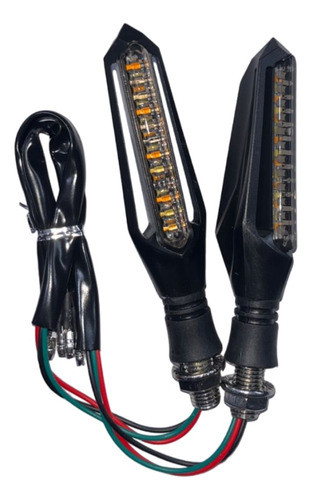 Giros Led Universal X2 Secuencial Progresivo Stop 3 Cables 0