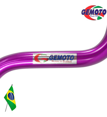 Manillar Moto Gemoto Gs Aluminio Rosado Universal - Gkmotos 1