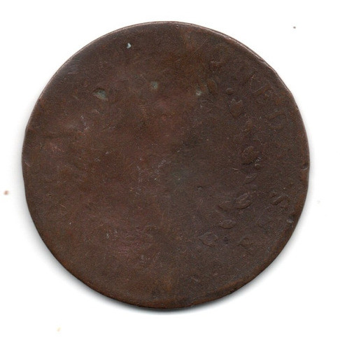 Buenos Aires Moneda De Cobre De 2 Reales Año 1844 1