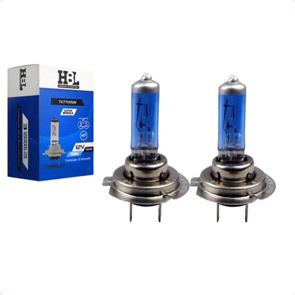 Par Lampada Super Branca H7 Bi-iodo 12v 100w 0
