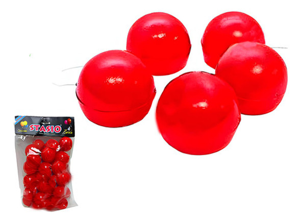Nariz Payaso Con Elastico Roja X36 Unidades - Cotillón Waf 0