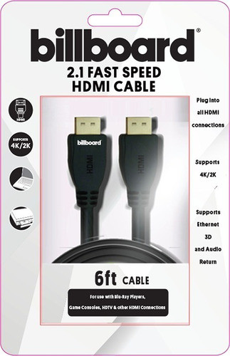 Cable Hdmi Full Hd 4k Billboard Original 2 Metros 0
