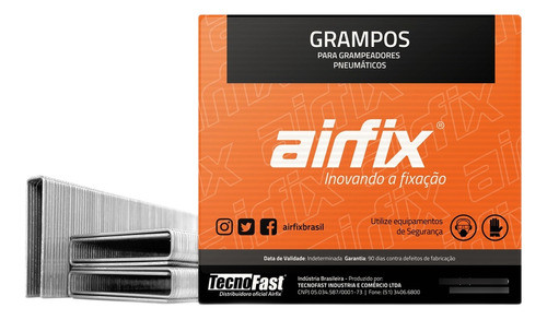 Grampo 92/30 Mm P/ Grampeador Pneumático Cx 5.250un Airfix 0