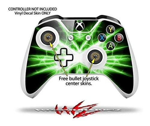Lightning Green Decal Style Skin Set Se Adapta A Xbox One S 1
