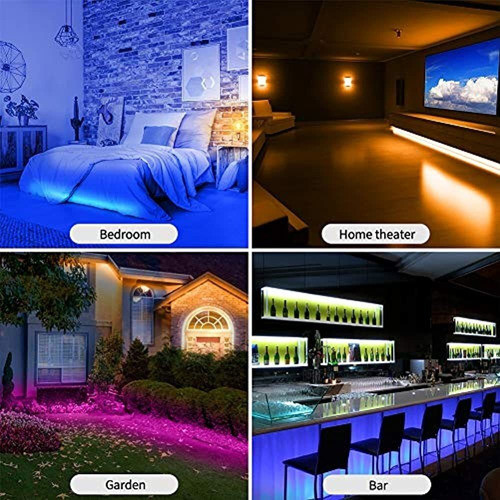 Aplicación De Tiras De Luces Led, Tira De Luces Rgb De 16.4 1