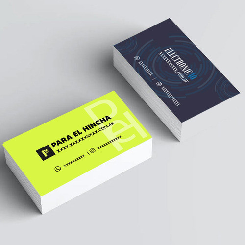 Diseño De Tarjetas Personalizadas Doble Faz 0