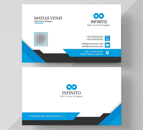 Diseño De Tarjetas Personalizadas Doble Faz 1