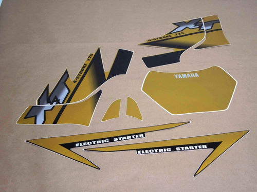 Kit Adesivos Yamaha Xt225 2002 Dourada 00832 Fgc 1
