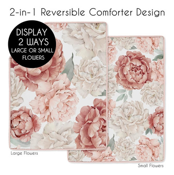 Sweet Jojo Designs Blush Pink Boho Shabby Chic Floral Girl B 1