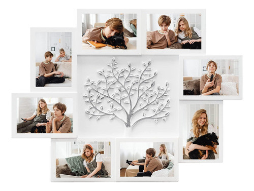 Marcos Fotos Decoración Hogar Pared Living 8 Marcos + Arbol 0